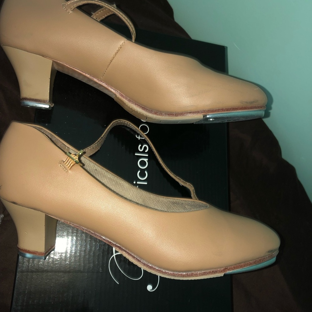 Tan Tap Shoes.